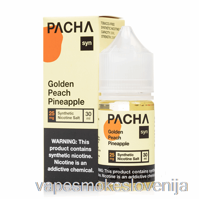 Vape Slovenija Zlata Breskev Ananas - Pacha Syn Soli - 30ml 50mg